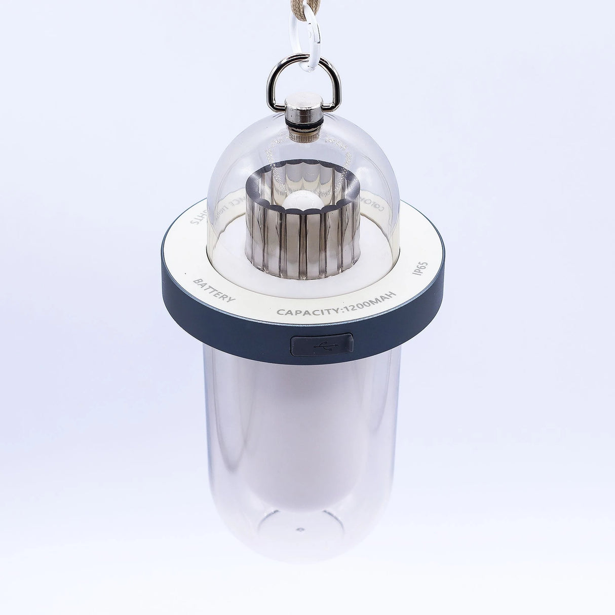Outdoor Flame Effect Lamp - White USB - C Chargable - Multi Colour