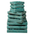 Wooden Storage Crates  Greenwash (Set of 3)