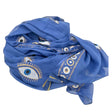 Nomad Sari Pareo  Rich Blue & Gold Evil Eye Print