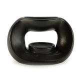 Ceramic Zen Oil Burner - Oval Pebble  - Matt Black