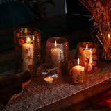Natural Floral Glass - Bowl Candle Holder - Primavera  - (8x10cm)