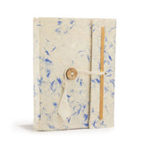 Lokta Mixed Blue Cotton Notebook  Medium (15x12cm)  45 Leaves