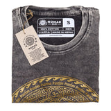 Nomad Sari Stonewashed Cotton T-Shirt  Chakra  Dark Grey  Small