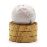 Gemstone Sphere 40mm - Indian Moonstone  with Stand