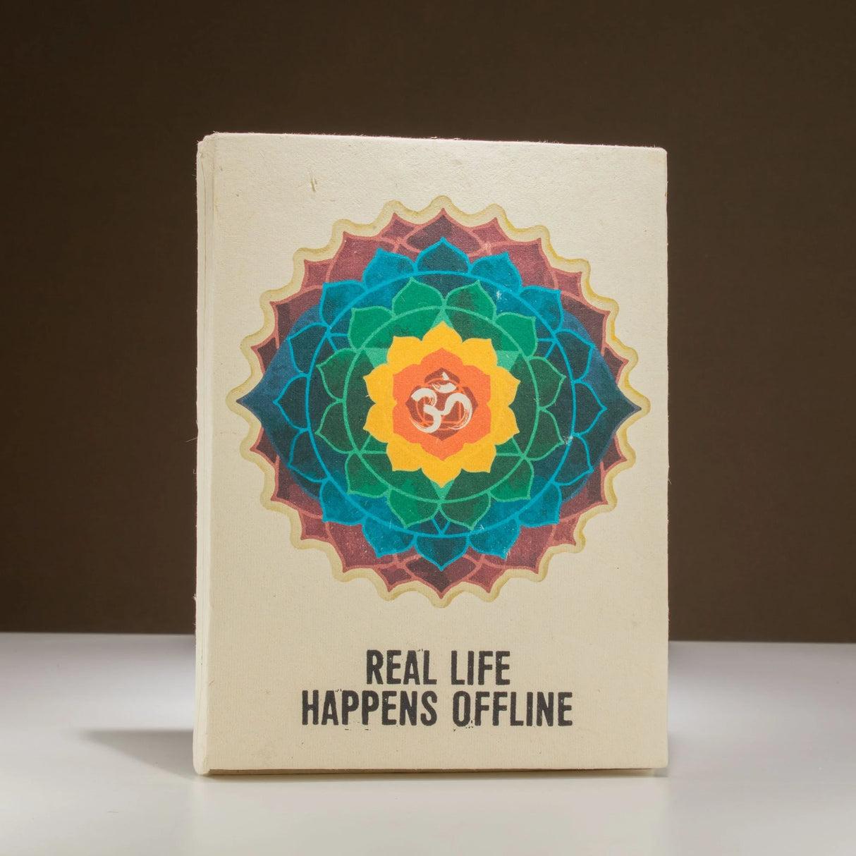 Lokta Inspiration Notebook  Real Life  Large (21x15cm)  45 Leaves  Includes Bookmark
