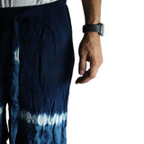 Japanese Style Lounge Pants - Teal & Orange - L