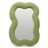 Soft Squiggly Mirror - Large Cloud - Moss Green (33.4x23.5x2.3cm)