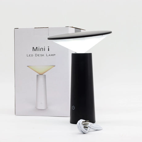 Touch Lamp - Black Mushroom- adjustable - pattern light USB (C) - Rechargable  (2000 Watt)