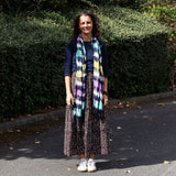 Boho Java Art Stole/Scarf - Multi Stripes - 62x200cm