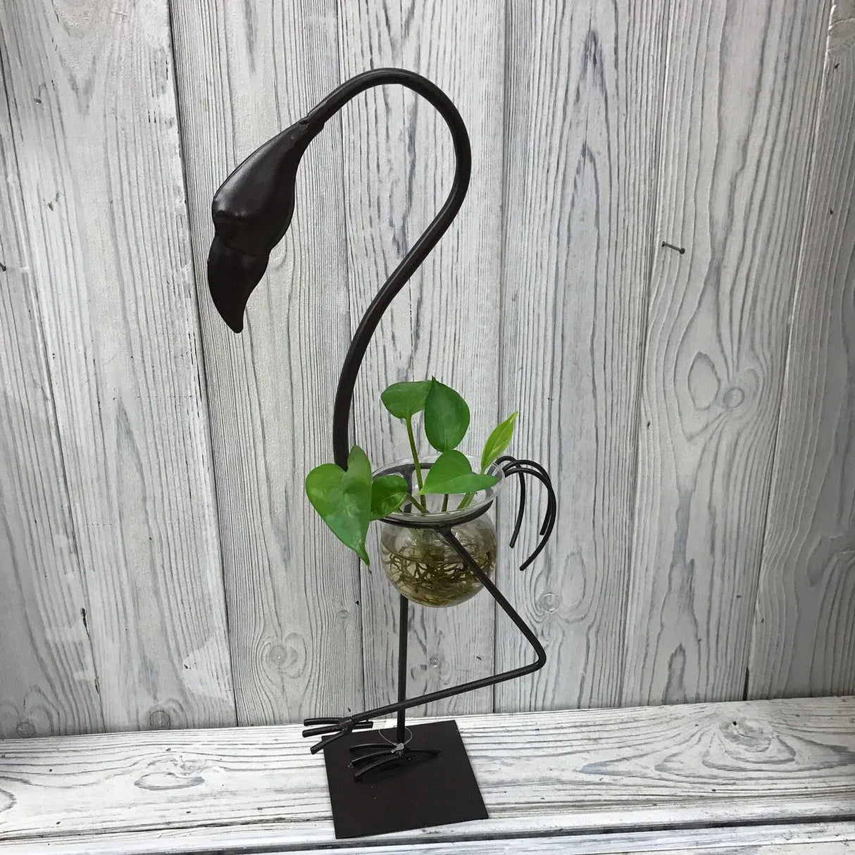 Hydroponic Home Dcor - Tall Flamingo One Pot Stand