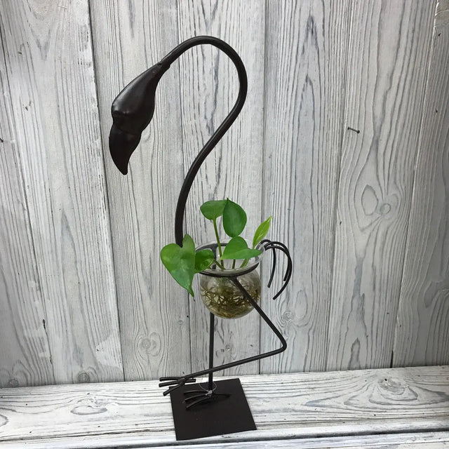 Hydroponic Home Dcor - Tall Flamingo One Pot Stand