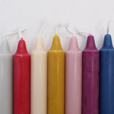Pure Natural Wax Dinner Candle 25x2.3 - Silver Grey