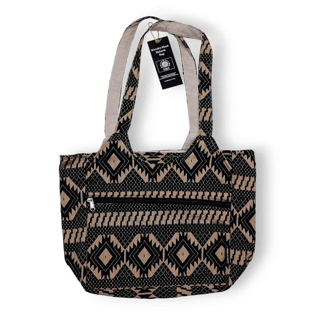 Nomad Sari Jacquard Natural Wander Muse Bags - Desert Loom