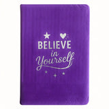 Lavender Velvet Notebook - 80 pages - Believe Yourself