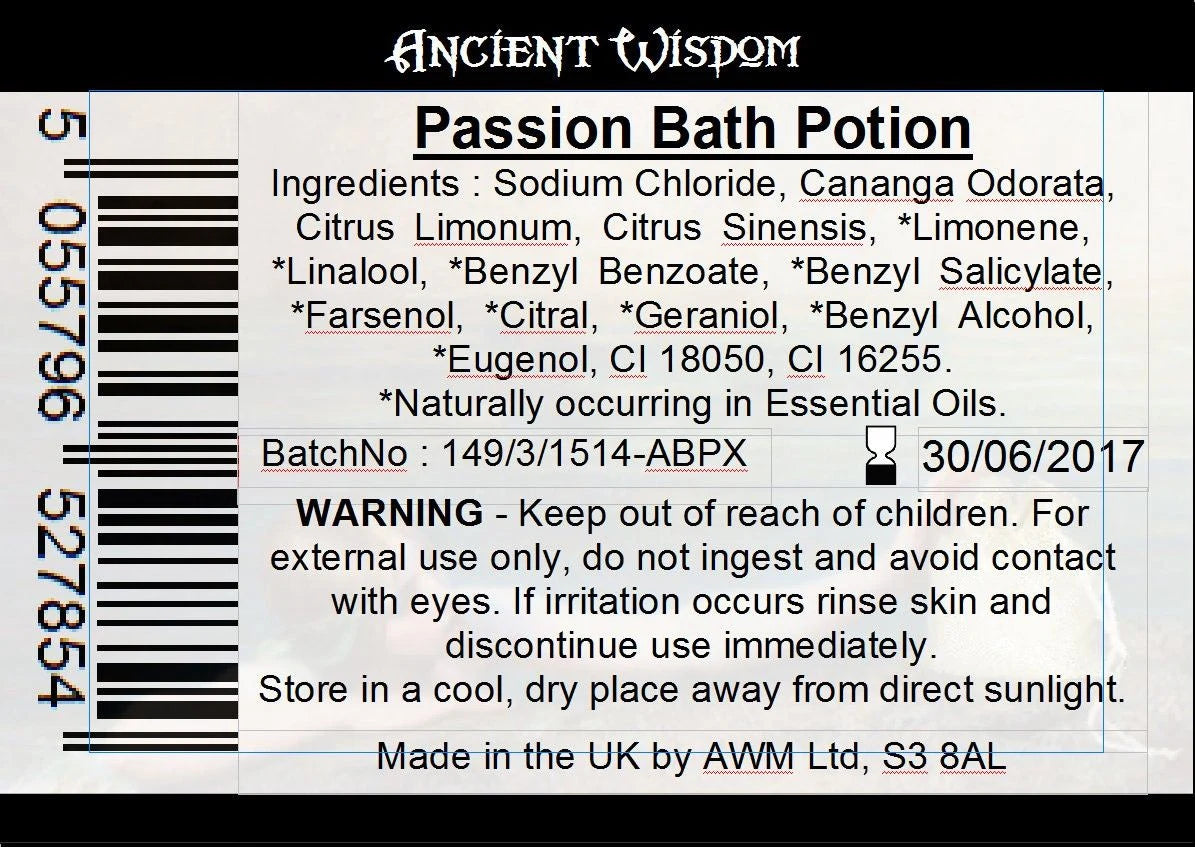 Bag Labels for Passion Potion  (4 sheets of 18)