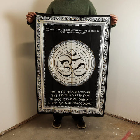 Cotton Wall Art (70x110cm) - Om - Welcome to the God