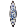 Enamel Incense Bowl - Mango Wood - Evil Eye