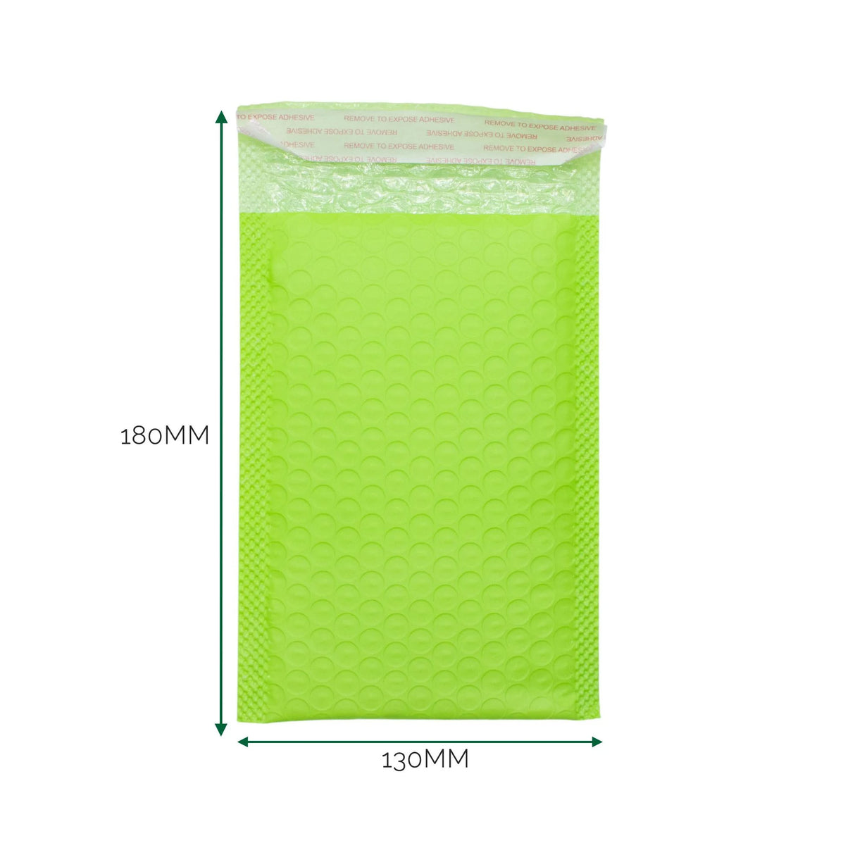 Green Poly Bubble Envelope (130x180+40mm)
