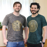 Nomad Sari Stonewashed Cotton T-Shirt  Hamsa  Dark Grey  Medium