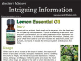 Lemon Essential Oil Info