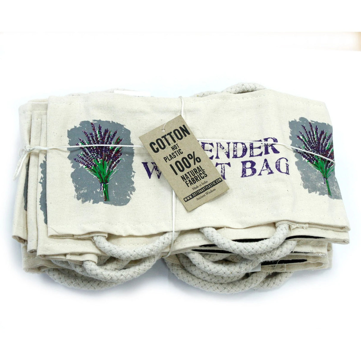 Cotton Wheat Bag with Rope Handles - Floral Patterns