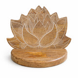 Lotus Wall Shelf White Wash