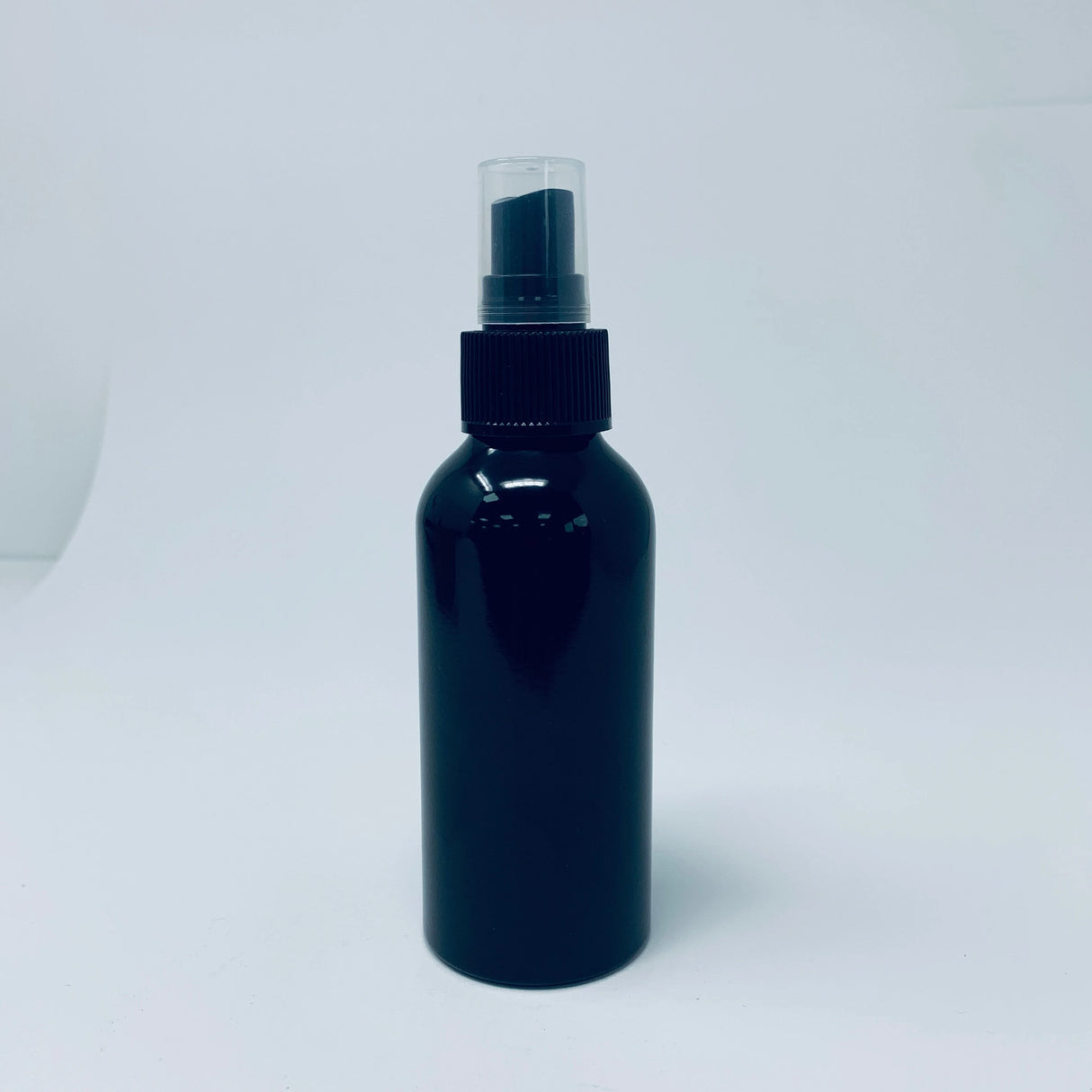 120m Black Aluminium bottle & spray cap