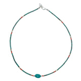 Nepalese Extra Fine Gem Necklace - Turquoise Stone & Beads