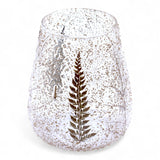 Natural Floral Glass - Large Bowl Candle Holder - Pino - (15x12cm)