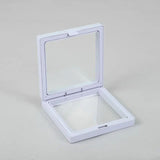Lrg 3D Floating Frame Display 11x11cm - White
