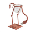 Hydroponic Home Dcor - Pink Metal Flamingo Des 3