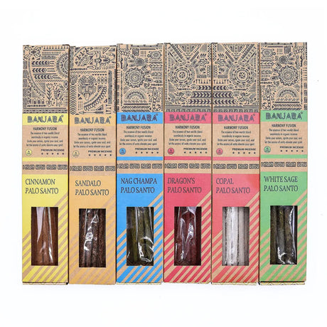 Banjara Palo Santo Smudge Sticks - Set of 6 - Box