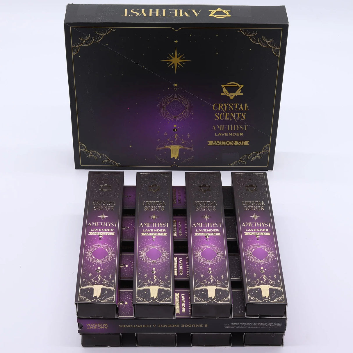 Amethyst Crystal Scents Smudge Incense - Lavender