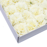 Craft Soap Flowers - Carnations - Cream