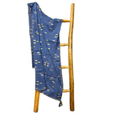 Nomad Sari Pareo  Sea Blue & Gold Fish Print