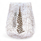 Natural Floral Glass - Large Bowl Candle Holder - Pino - (15x12cm)