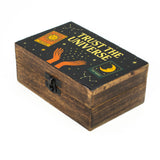 Medium Enamelled Box  - Trust the Universe