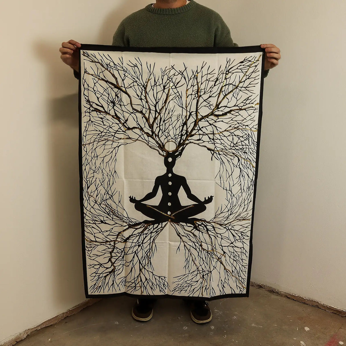 Cotton Wall Art (70x110cm) - Chakra Earth Connection