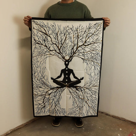 Cotton Wall Art (70x110cm) - Chakra Earth Connection