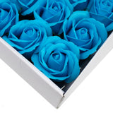 Craft Soap Flowers - Med Rose - Royal Blue