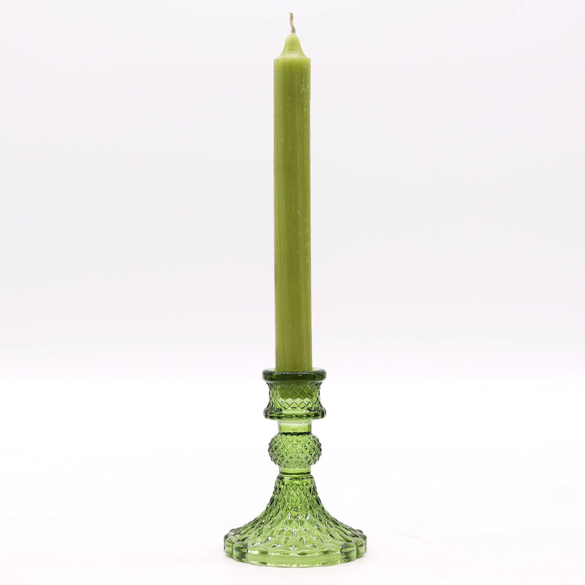 Vintage Dinner Candle Holder - Garden Jade