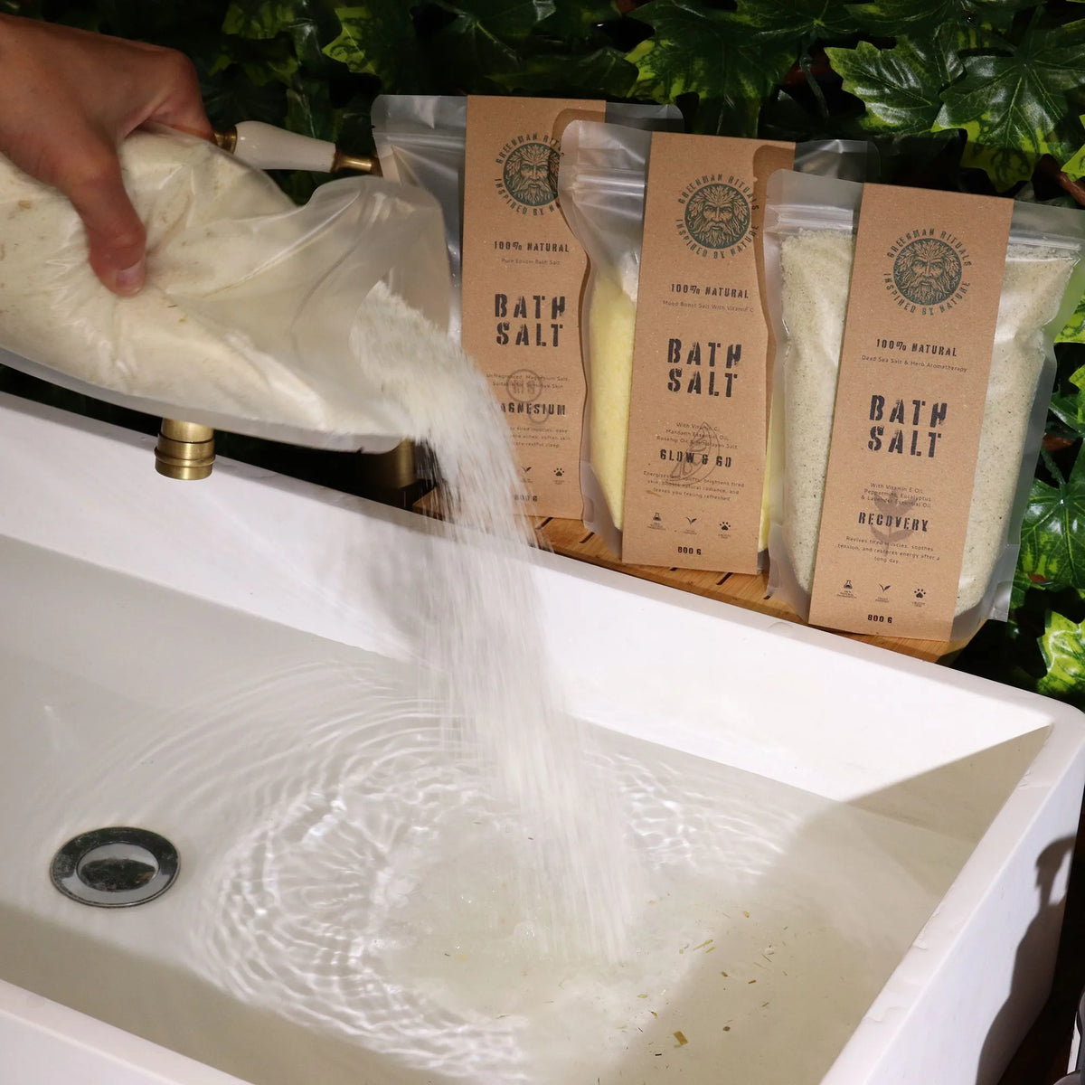 Greenman Rituals Oat & Honey Epsom Bath Salt  Spa Relax Blend