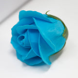 Craft Soap Flowers - Med Rose - Sky Blue