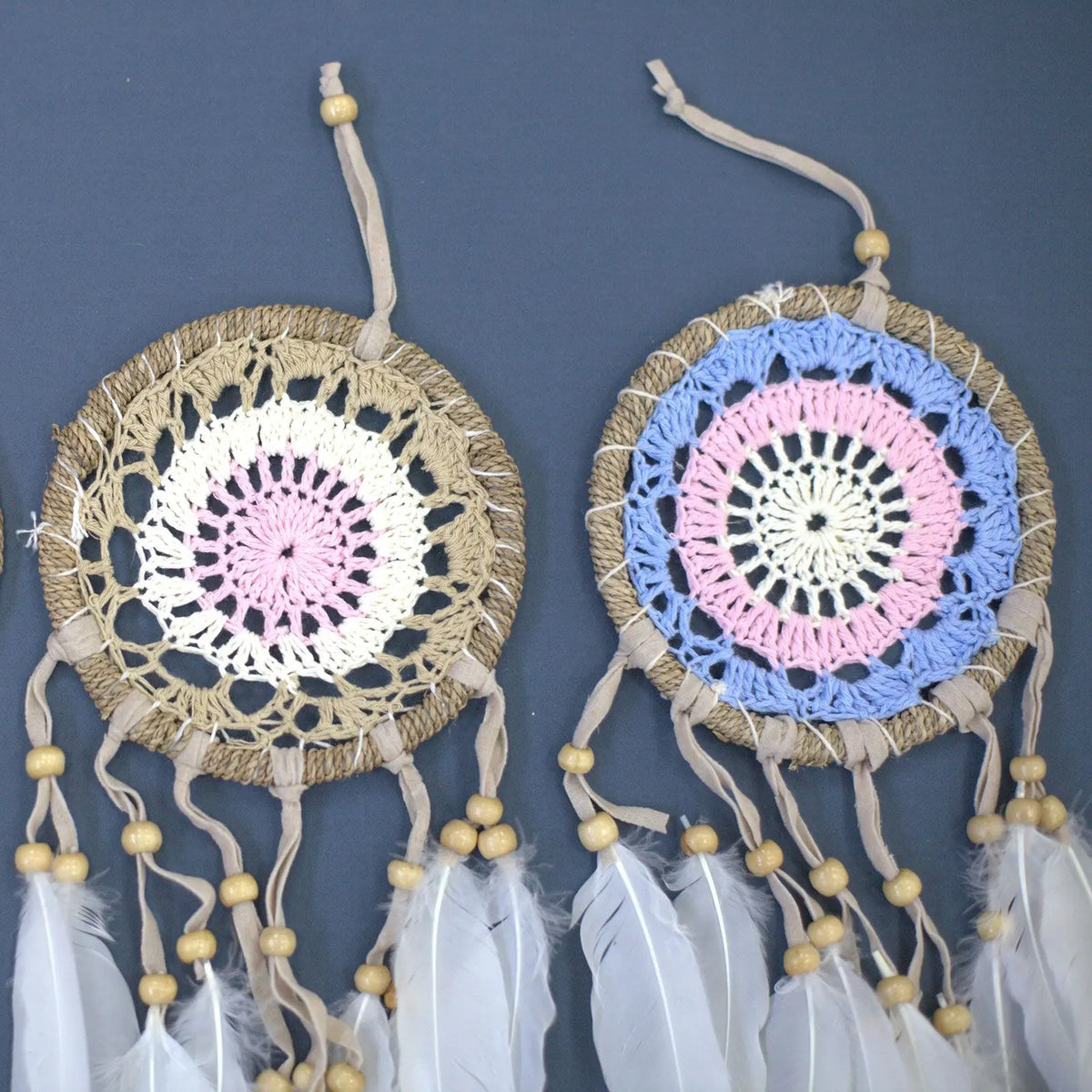 Pastel Pink Macram Dream Catcher 12cm (asst colours)