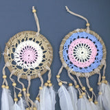 Pastel Pink Macram Dream Catcher 12cm (asst colours)