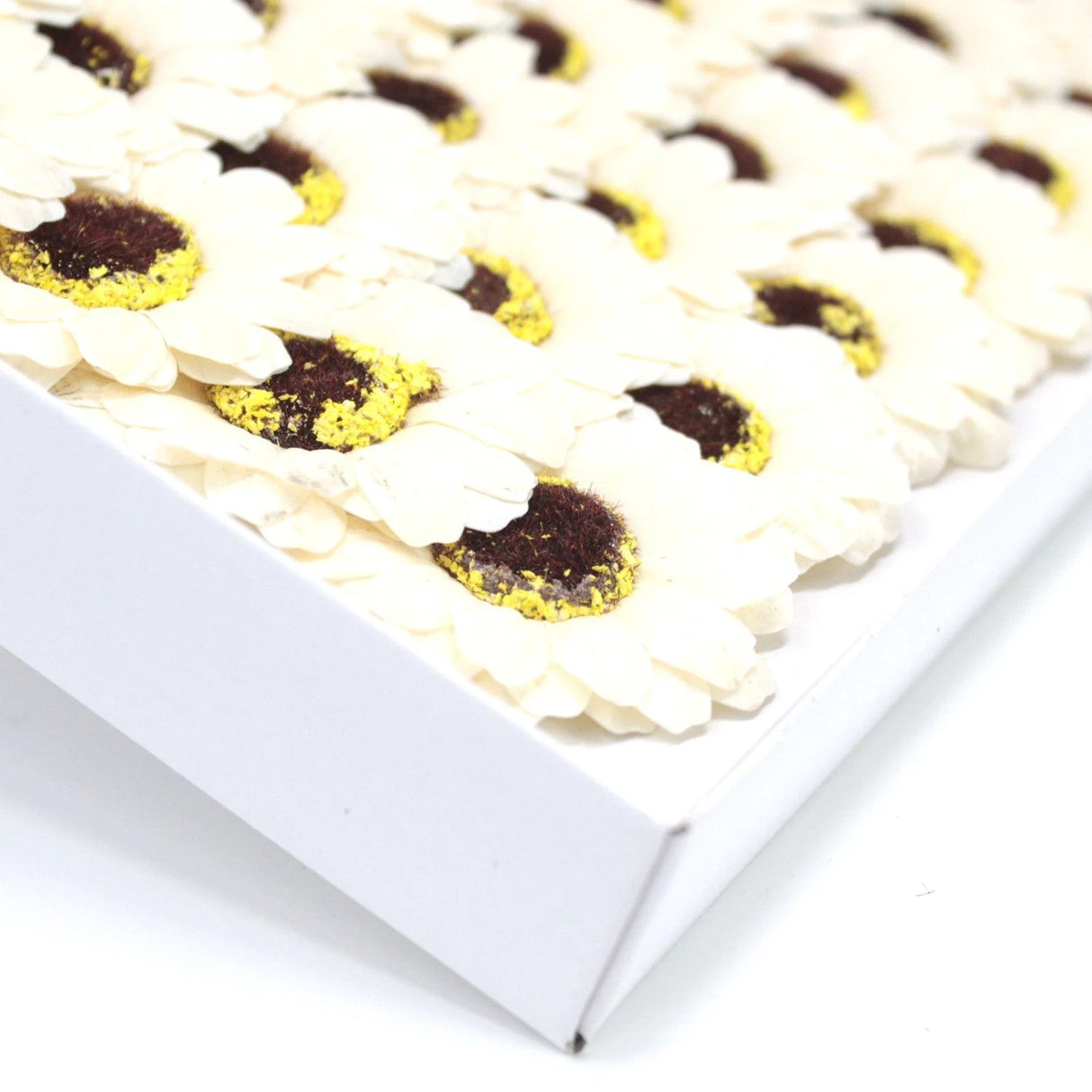 Craft Soap Flowers - Sml Sunflower - Ivory