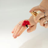Fragrance Chiffon Diffuser Ring  Rose Red
