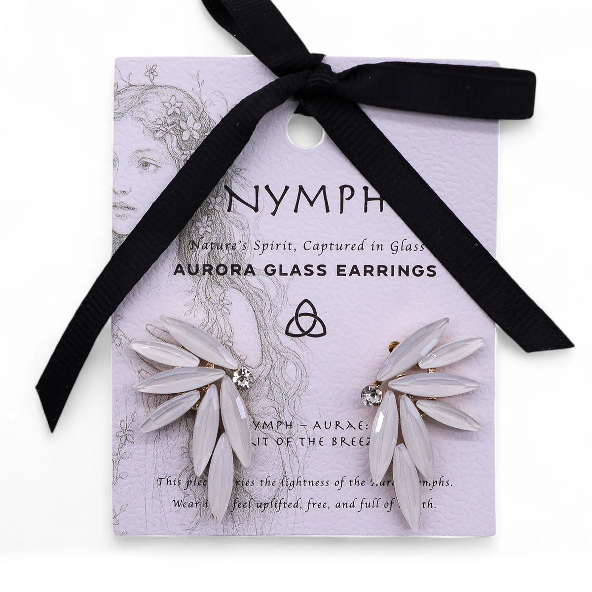 Pearl - Vintage Glass - Faries - Earrings