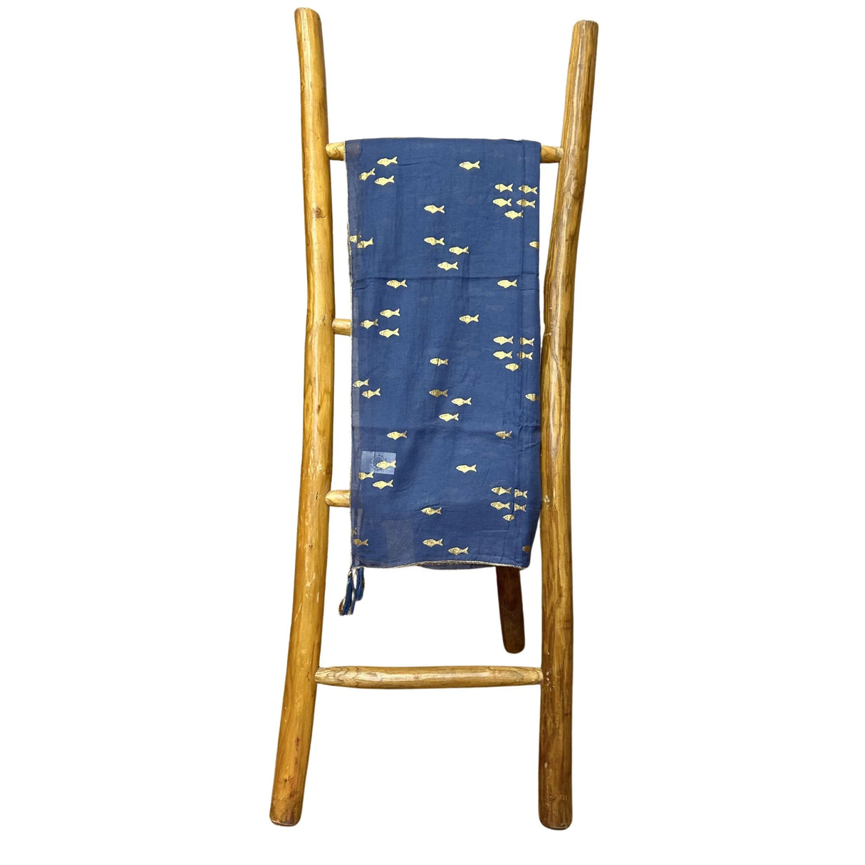 Nomad Sari Pareo  Sea Blue & Gold Fish Print