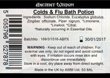 Bag Labels for Colds & Flu  (4 sheets of 18)